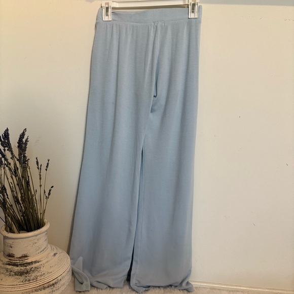 Wide Leg Light Blue Pants - Picture 4 of 4